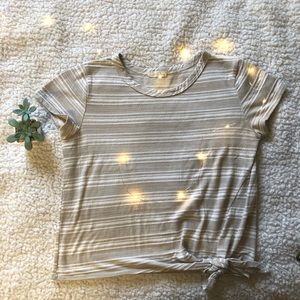 Olivia Rae striped crop top with side tie size S